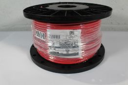 A NoBurn Fire Platinum Resistant Cable 1.5mm² 2+E Red.