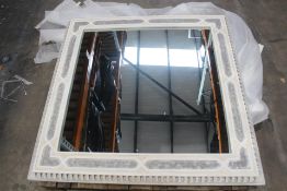 A Fauld vintage style mirror (105 x 105cm including frame).