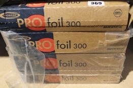Twelve rolls of Prowrap prepare protect preserve kitchen foil (12 x 300mm x 75).