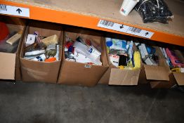 Six boxes of assorted miscellaneous items to include household items, souvenirs and related items.