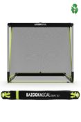 An as new BazookaGoal Original 150x90cm - Black/Yellow (Stock image).