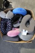 A large quantity of Travel Neck Pillows and related, pre-owned (Approximately 30 Items).