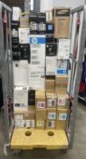A quantity of assorted printer cartridges (All items sold as seen).