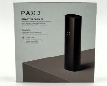 A boxed as new PAX 3 Dry Herb Vaporizer Basic Kit in Onyx (EAN: 840005600337) (Box sealed, may have
