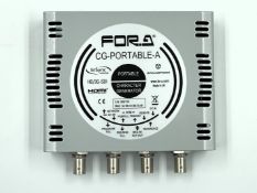 A boxed as new For.A SDI HDMI Compact Character Generator (P/N: CG-PORTABLE-A).
