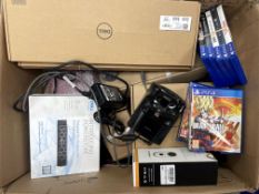 A quantity of assorted new and pre-owned electronics and related items (All items sold as seen).