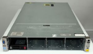 A pre-owned HPE StoreVirtual 4530 Storage Array with 64GB RAM, 2.00GHz CPU, no HDD.