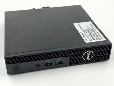 A pre-owned Dell Optiplex 3000 MFF PC with Intel Core i3-12300T 2.3GHz CPU, 8GB RAM, 256GB SSD runni