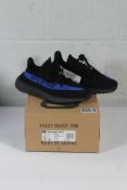An as new pair of Adidas Yeezy Boost 350 V2 Dazzling Blue, UK Size 7.