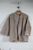 A women's as new Cortana Delicia Jacket in Alpaca and Virgin Wool - Grey (36).