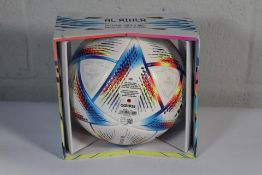 An as new Adidas Fifa World Cup Qatar Rihla Pro Football.