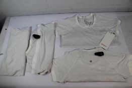 Four Lululemon Swiftly Tech SS 2.0 T - Shirts, Size 4 x 4 (Please Note Security Tags Attached).