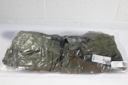 G-Star Raw Rovic Zip 3D Straight Tapered Dark Bronze Green Trousers W36 L3.