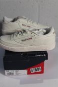 Reebox Club C 85 White Trainers Women's UK 6, Box Damaged.