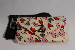 Zadig & Voltaire Rockeur Nano Small Shoulder Bag with Chain and Leather Strap.