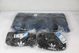 Two Adidas Originals Adicolor Classic Waist Bag Black and a Reebox UFB Grip L Sports Bag.
