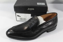 Boxed as new Russell Leather Penny Loafers - Black (UK 10).