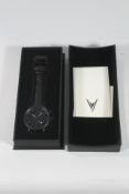 An as new Vincero Chrono S Matte Black 40mm, Bla-Bla-0S11.