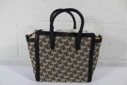 A women's as new Ralph Lauren Tyler 24 Tote in Black, 3616538939117.