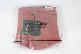 Corset Story Corset Top with Front Zip and Long Sleeves in Terracotta, Size 34. As New.