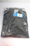 Adidas SST Track Top Black Three Stripe Zip Up Top Size XL, Men's.