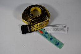 Off-White Belt in Yellow with Tags.