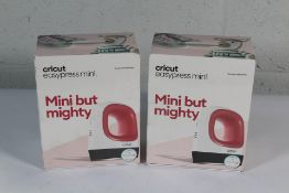 Two Cricut Easypress Mini Compact Heat Presses, 093573572029. As New.