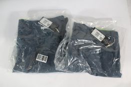 Two as new Adidas Textured Golf Shorts in Arctic Night, Size 36