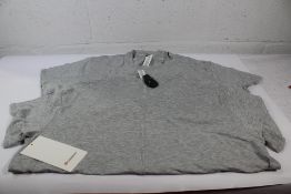Four Lululemon All Yours Tee, Grey, Size 4 x 8 (Please Note Security Tags Attached).