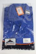 Six as new Portwest Standard Coats in Royal Blue, Sizes 5x M and 1x XL.