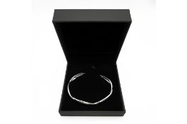 Silver Twisted Bangle