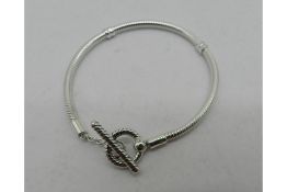 Pandora Snake Chain Bracelet, Size 18