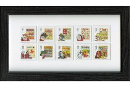 Royal Mail 2012 Comics Stamps Framed Edition
