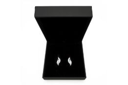 Silver Drop Earrings with Topaz