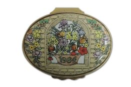 Halcyon Days 1984 A Year to Remember Enamel Box