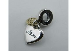 Pandora Two Tone Family Tree & Heart Charm (799366C00)