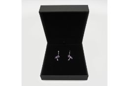 Silver and Amethyst Earrings