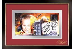 Framed Doctor Who First Day Cover - Signed by Colin Baker