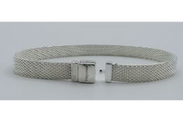 Pandora Timeless Women's Sterling Silver Mesh Bracelet for Charms, Size 21