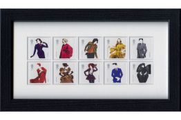Royal Mail 2012 Great British Fashion Stamps Framed Edition