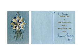 Norman Hartnell xmas card