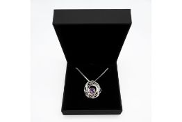 Silver and Amethyst Pendant