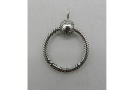 Pandora Circle Sparkling Pendant - 399097C01