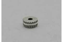 Pandora Clip Charm Double Line in Pavé 798422C01