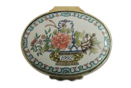 Halcyon Days 1992 A Year to Remember Enamel Box