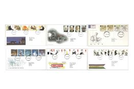 24 Royal Mail FDCs with Windsor Castle CDS