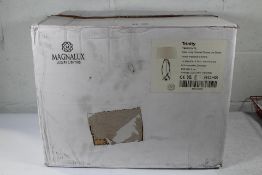 A boxed as new Magnalux Trinity Table Lamp in Polished Chrome.