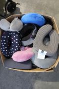 A large quantity of Travel Neck Pillows and related, pre-owned (Approximately 30 Items).