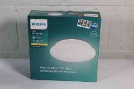 Four Philips MyLiving Mauve Ceiling Lights in White, EAN 8718696153222. As New.