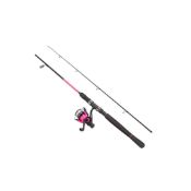 Four Fladen Xtra Flexx Rod/Reel Combos 2.4m - Pink - As New (12K-48240).